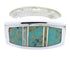Turquoise Southwest Opal Sterling Silver Ring Size 6 IS68063